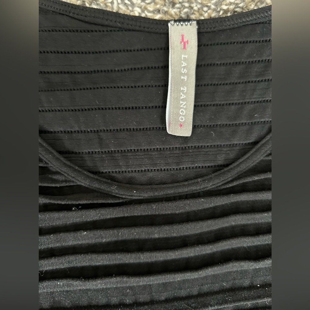 5/$25 Last Tango little black Bodycon mini dress labeled size M/L fits small - Picture 3 of 9